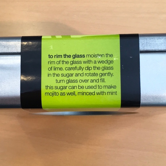 Mojito Rimming Sugar by Crate&Barrel, new in sealed tin - Picture 6 of 7